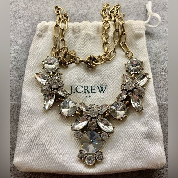 J. Crew Factory Clear Crystal Necklace - Picture 4 of 6